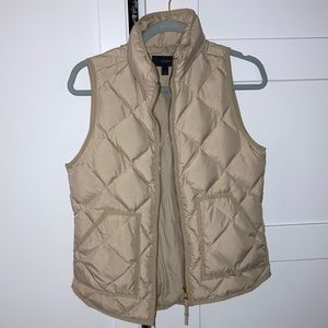Perfect condition Tan puffer vest